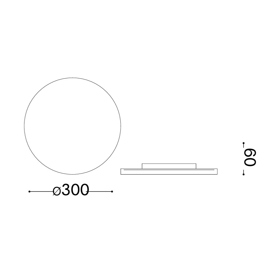Ideal Lux - LED Venkovní nástěnné svítidlo PUNTO LED/16W/230V CRI 90 pr. 30 cm IP54 černá