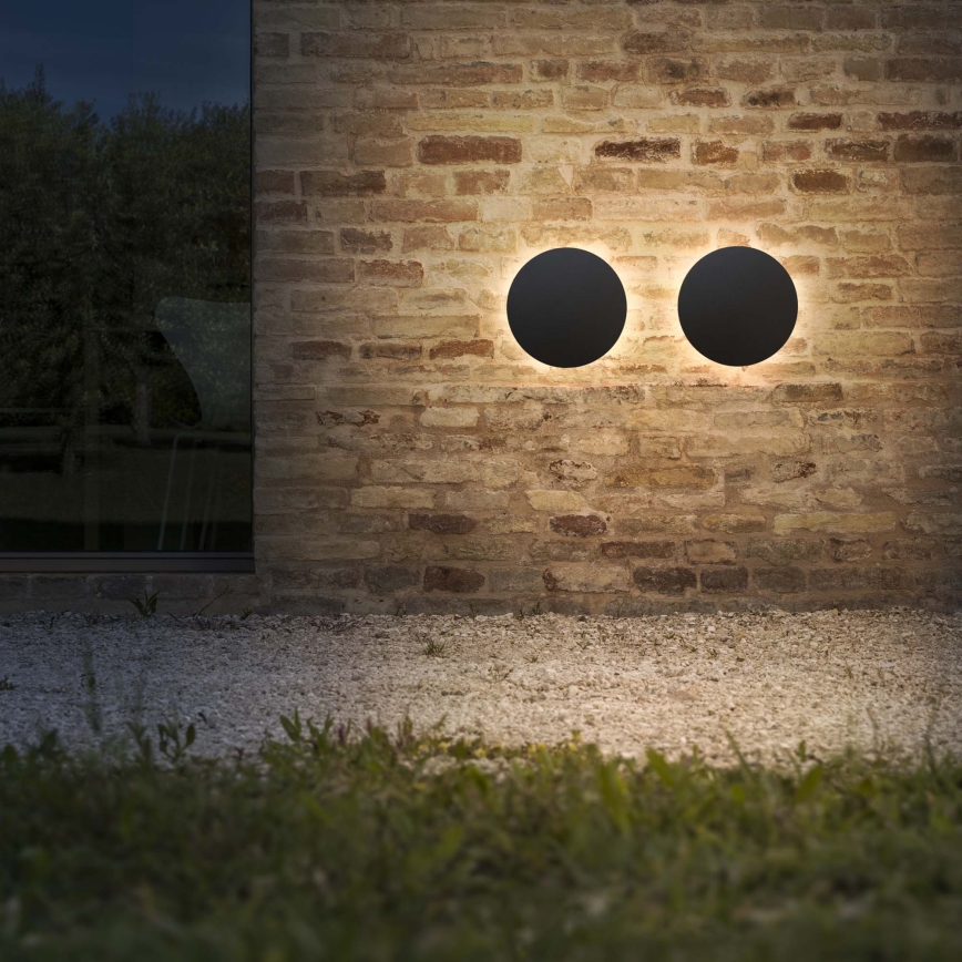 Ideal Lux - LED Venkovní nástěnné svítidlo PUNTO LED/9W/230V CRI 90 pr. 18 cm IP54 černá