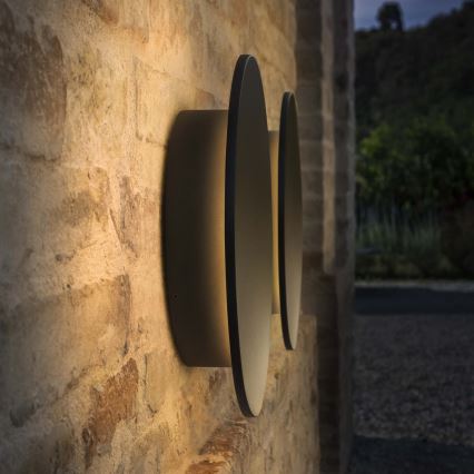 Ideal Lux - LED Venkovní nástěnné svítidlo PUNTO LED/9W/230V CRI 90 pr. 18 cm IP54 černá