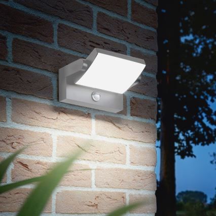 Ideal Lux - LED Venkovní nástěnné svítidlo se senzorem SWIPE LED/21W/230V CRI 90 IP54 bílá