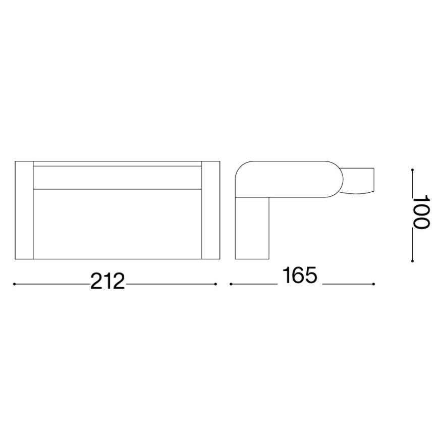 Ideal Lux - LED Venkovní nástěnné svítidlo se senzorem SWIPE LED/21W/230V CRI 90 IP54 bílá