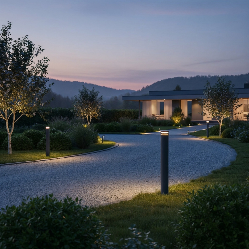 Ideal Lux - LED Venkovní lampa BOEING LED/14W/230V 100 cm CRI 90 IP65 antracit