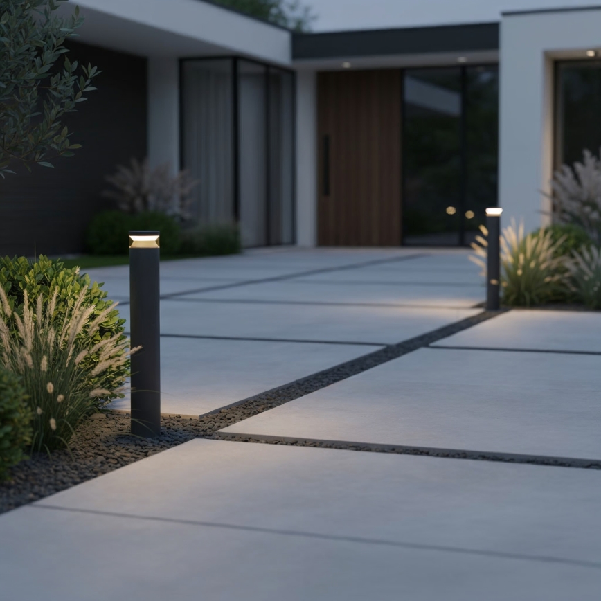 Ideal Lux - LED Venkovní lampa BOEING LED/14W/230V 100 cm CRI 90 IP65 černá