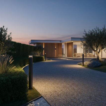 Ideal Lux - LED Venkovní lampa BOEING LED/14W/230V 100 cm CRI 90 IP65 černá