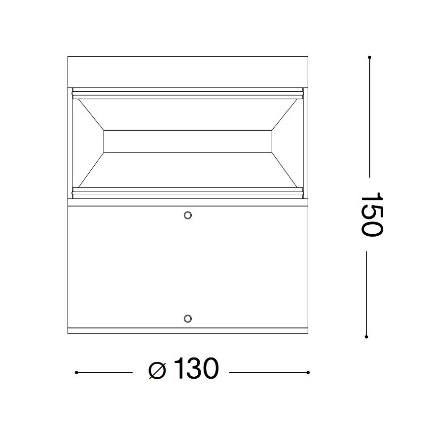 Ideal Lux - LED Venkovní lampa BOEING LED/14W/230V 15 cm CRI 90 IP65 černá