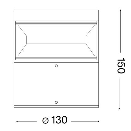 Ideal Lux - LED Venkovní lampa BOEING LED/14W/230V 15 cm CRI 90 IP65 hnědá