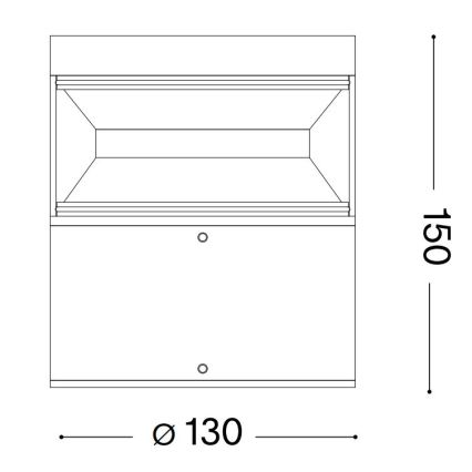 Ideal Lux - LED Venkovní lampa BOEING LED/14W/230V 15 cm CRI 90 IP65 hnědá