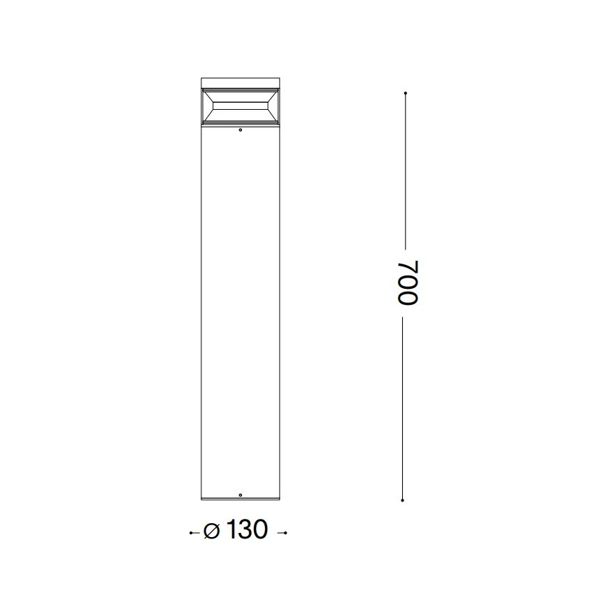 Ideal Lux - LED Venkovní lampa BOEING LED/14W/230V pr. 70 cm CRI 90 IP65 antracit