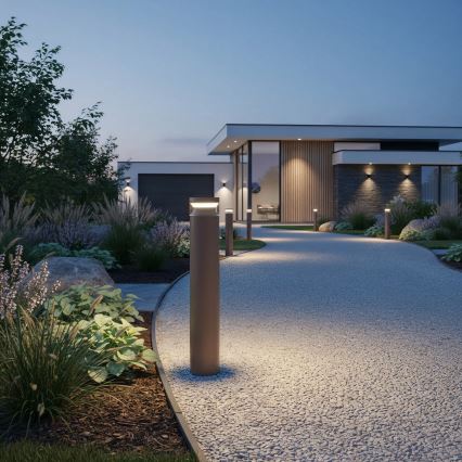 Ideal Lux - LED Venkovní lampa BOEING LED/14W/230V pr. 70 cm CRI 90 IP65 hnědá