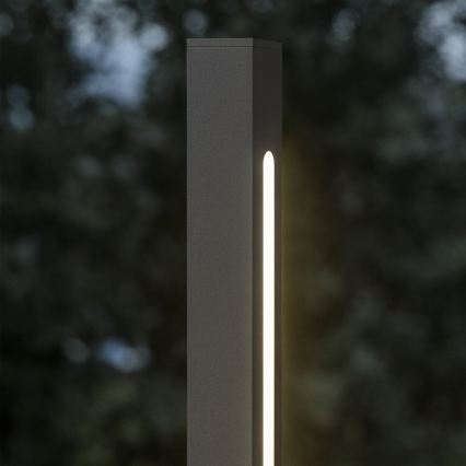 Ideal Lux - LED Venkovní lampa JEDI LED/12W/230V 80 cm CRI 90 IP65 antracit