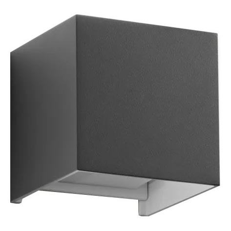 Ideal Lux - LED Venkovní nástěnné svítidlo ATOM LED/12W/230V CRI 90 IP54 antracit