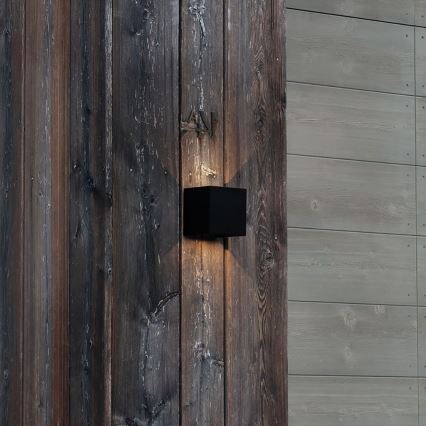 Ideal Lux - LED Venkovní nástěnné svítidlo ATOM LED/12W/230V CRI 90 IP54 černá