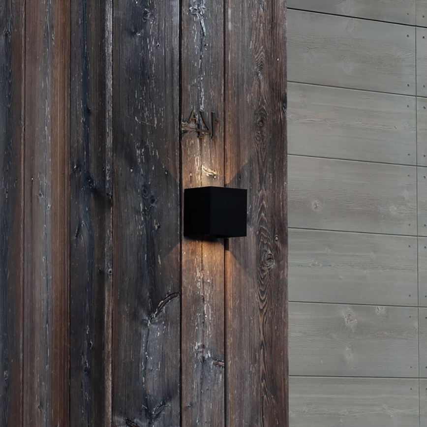 Ideal Lux - LED Venkovní nástěnné svítidlo ATOM LED/12W/230V CRI 90 IP54 černá