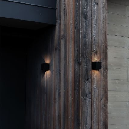 Ideal Lux - LED Venkovní nástěnné svítidlo ATOM LED/12W/230V CRI 90 IP54 černá