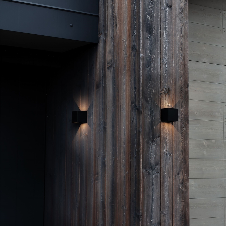 Ideal Lux - LED Venkovní nástěnné svítidlo ATOM LED/12W/230V CRI 90 IP54 černá