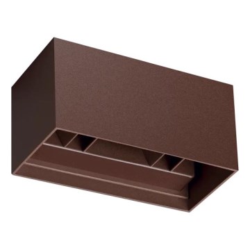 Ideal Lux - LED Venkovní nástěnné svítidlo ATOM LED/25W/230V CRI 90 IP54 hnědá