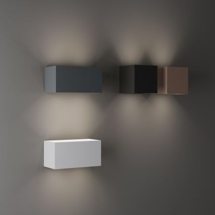 Ideal Lux - LED Venkovní nástěnné svítidlo ATOM LED/25W/230V CRI 90 IP54 antracit