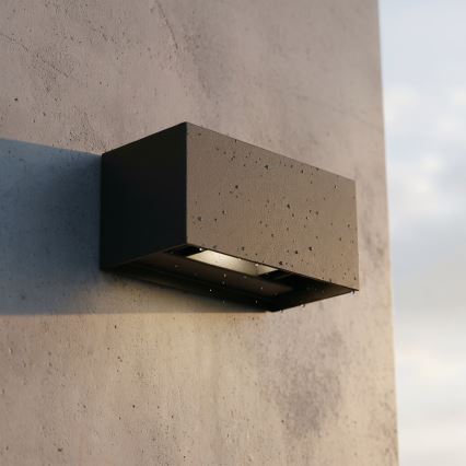 Ideal Lux - LED Venkovní nástěnné svítidlo ATOM LED/25W/230V CRI 90 IP54 černá