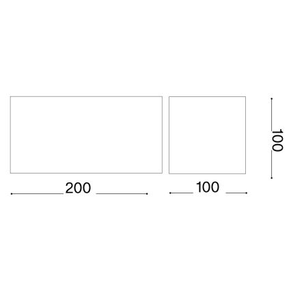 Ideal Lux - LED Venkovní nástěnné svítidlo ATOM LED/25W/230V CRI 90 IP54 černá