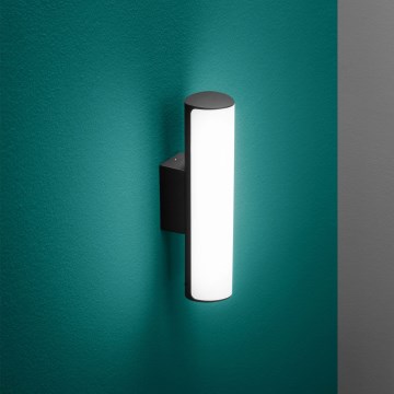 Ideal Lux - LED Venkovní nástěnné svítidlo ETERE LED/9,5W/230V 3000K CRI 90 IP44 černá