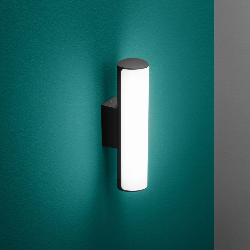 Ideal Lux - LED Venkovní nástěnné svítidlo ETERE LED/9,5W/230V 3000K CRI 90 IP44 černá