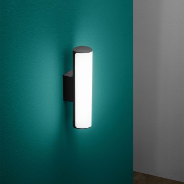 Ideal Lux - LED Venkovní nástěnné svítidlo ETERE LED/9,5W/230V 4000K CRI 90 IP44 černá