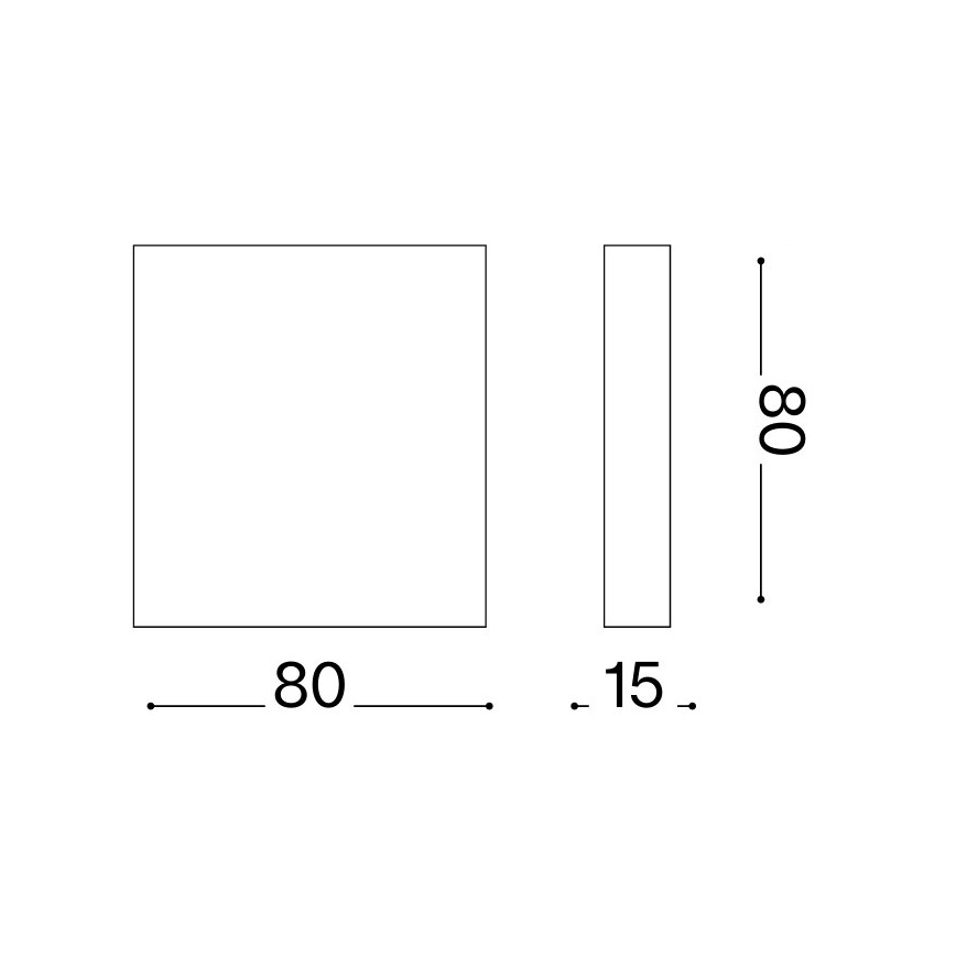 Ideal Lux - LED Venkovní nástěnné svítidlo POST-IT LED/3W/12V CRI 90 bílá