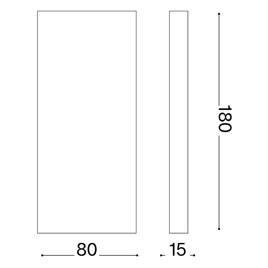 Ideal Lux - LED Venkovní nástěnné svítidlo POST-IT LED/6W/12V CRI 90 mosaz