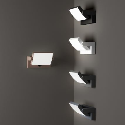 Ideal Lux - LED Venkovní nástěnné svítidlo se senzorem SWIPE LED/21W/230V CRI 90 IP54 antracit