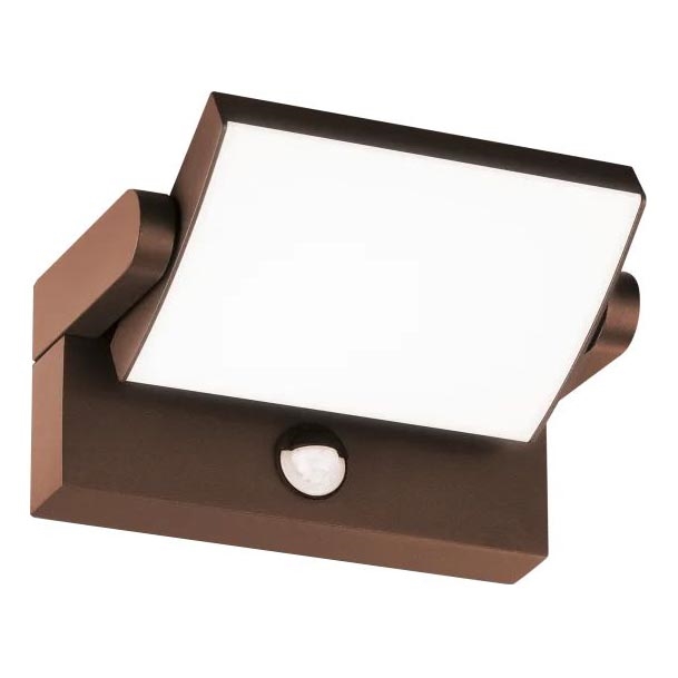 Ideal Lux - LED Venkovní nástěnné svítidlo se senzorem SWIPE LED/21W/230V CRI 90 IP54 hnědá