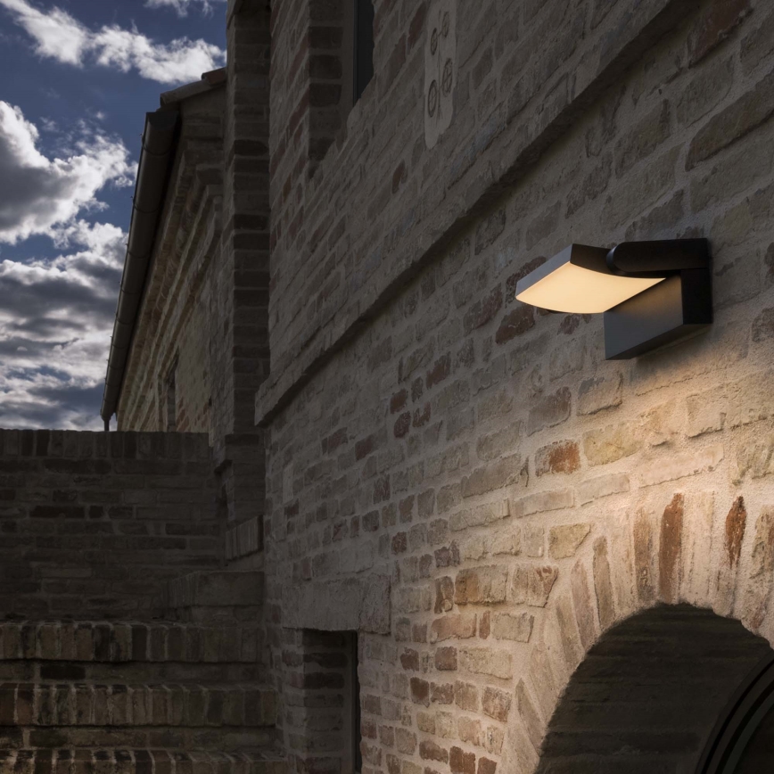 Ideal Lux - LED Venkovní nástěnné svítidlo SWIPE LED/21W/230V CRI 90 IP54 antracit