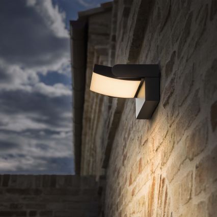 Ideal Lux - LED Venkovní nástěnné svítidlo SWIPE LED/21W/230V CRI 90 IP54 antracit