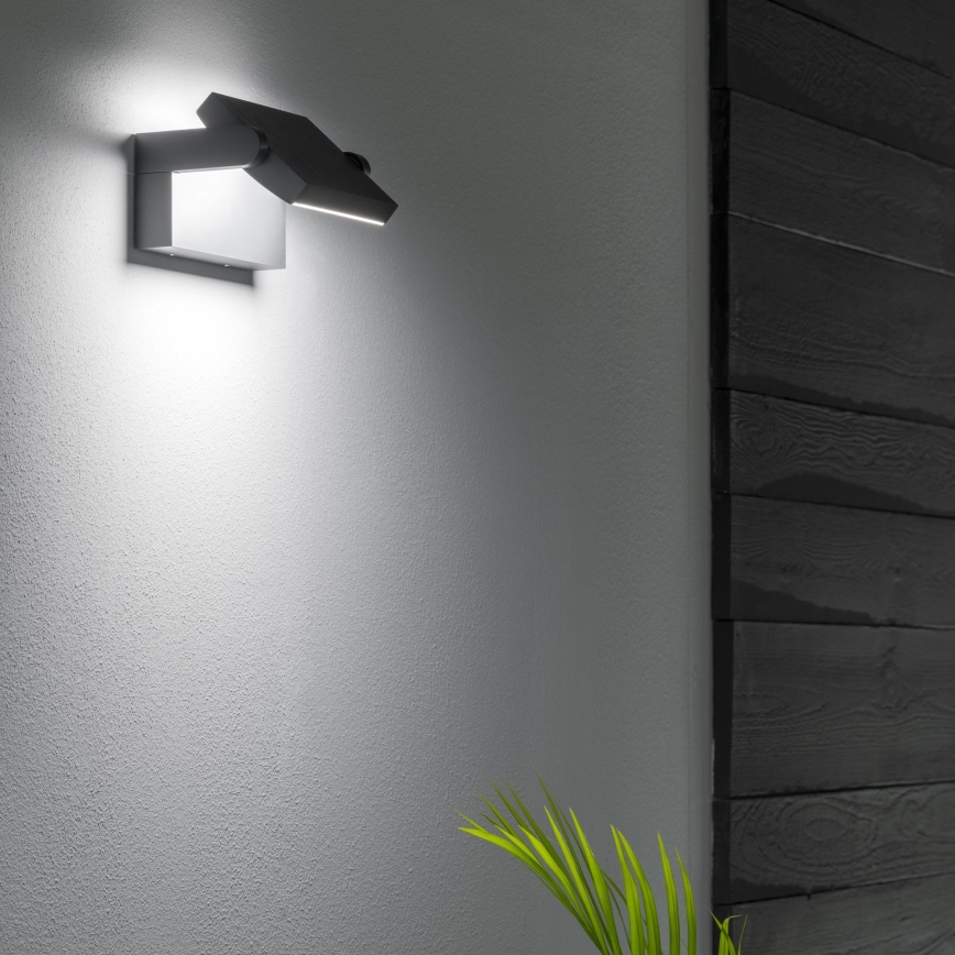 Ideal Lux - LED Venkovní nástěnné svítidlo SWIPE LED/21W/230V CRI 90 IP54 černá