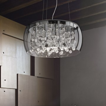 Ideal Lux - Lustr na lanku AUDI 5xG9/40W/230V kouřová