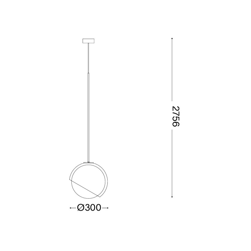 Ideal Lux - Lustr na lanku BLOOM 1xE27/42W/230V pr. 30 cm černá