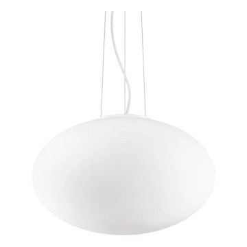 Ideal Lux - Lustr na lanku CANDY 1xE27/42W/230V pr. 50 cm bílá
