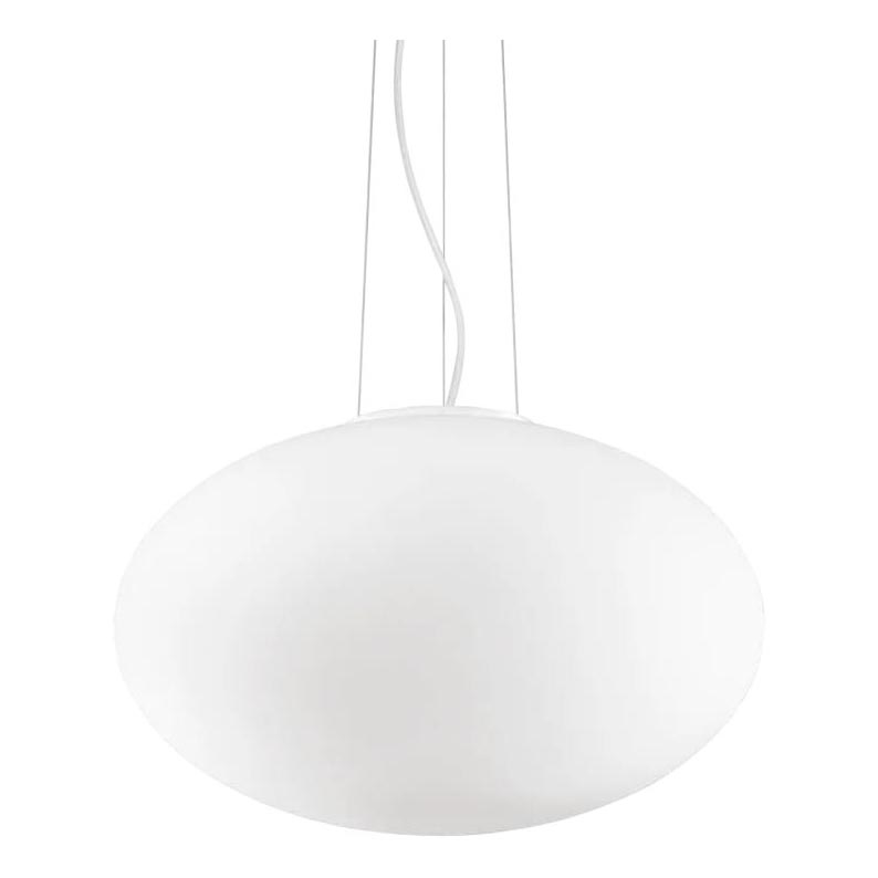 Ideal Lux - Lustr na lanku CANDY 1xE27/42W/230V pr. 50 cm bílá