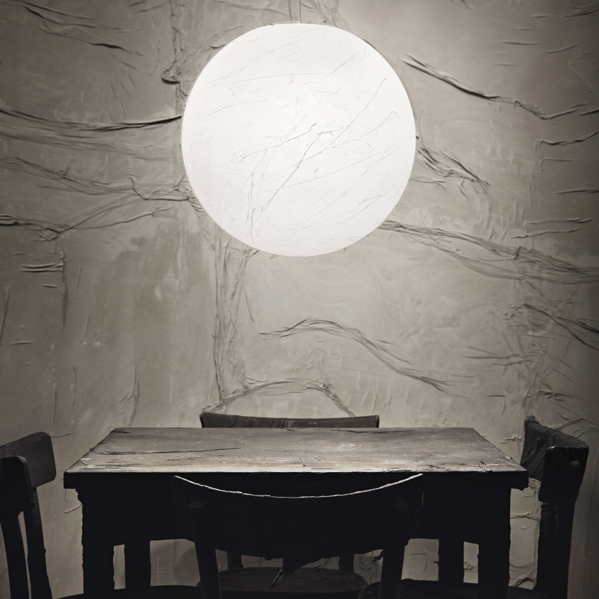 Ideal Lux - Lustr na lanku CARTA 1xE27/25W/230V pr. 40 cm bílá