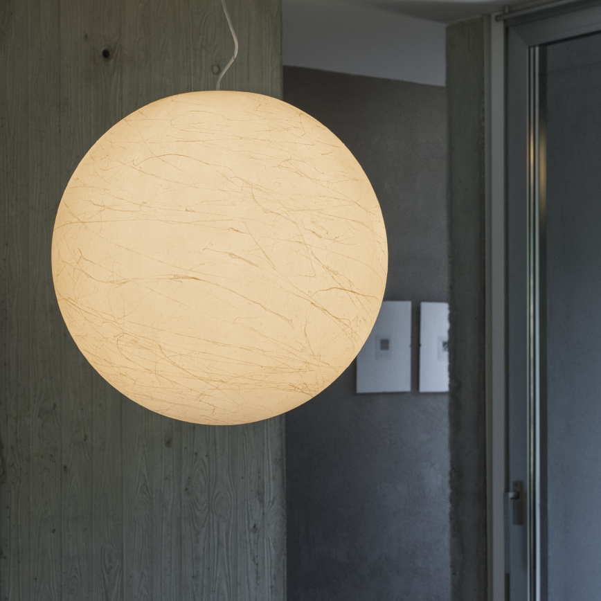 Ideal Lux - Lustr na lanku CARTA 1xE27/25W/230V pr. 50 cm bílá