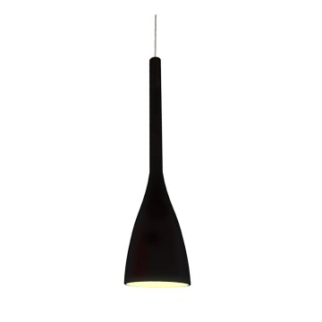 Ideal Lux - Lustr na lanku FLUT 1xE27/60W/230V pr. 14,5 cm černá