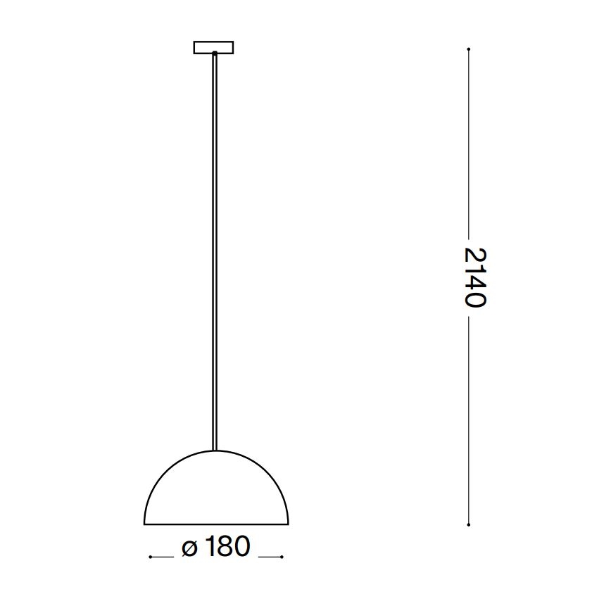 Ideal Lux - Lustr na lanku FOLK 1xE27/60W/230V pr. 18 cm hnědá