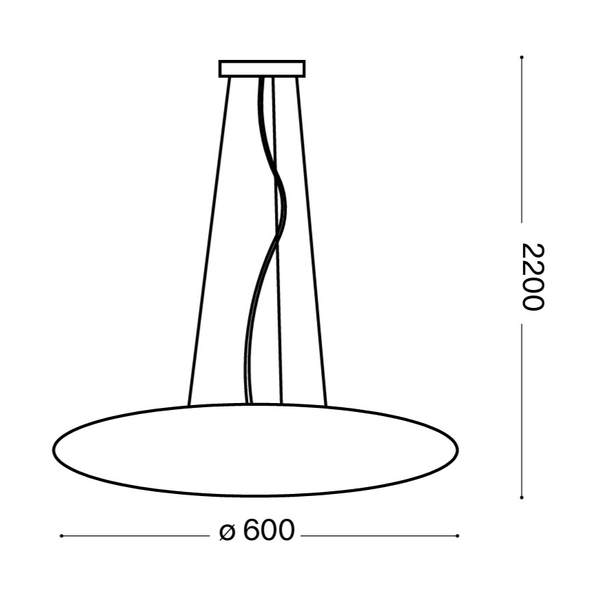 Ideal Lux - Lustr na lanku GLORY 5xE27/60W/230V pr. 60 cm bílá