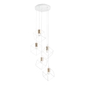 Ideal Lux - Lustr na lanku ICE 5xE27/60W/230V pr. 50 cm bílá