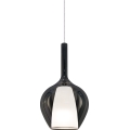 Ideal Lux - Lustr na lanku KALIQUE 1xE27/42W/230V pr. 18 cm kouřová černá