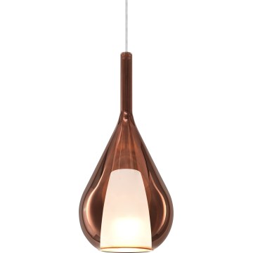 Ideal Lux - Lustr na lanku KALIQUE 1xE27/42W/230V pr. 18 cm kouřová měděná