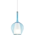 Ideal Lux - Lustr na lanku KALIQUE 1xE27/42W/230V pr. 18 cm kouřová modrá