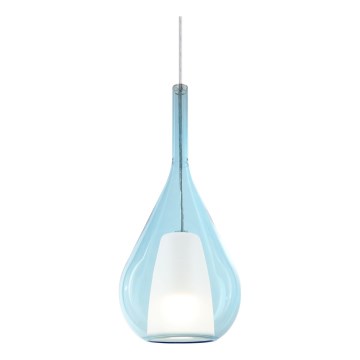 Ideal Lux - Lustr na lanku KALIQUE 1xE27/42W/230V pr. 18 cm kouřová modrá