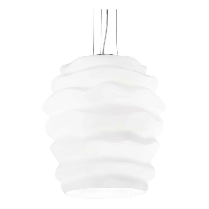 Ideal Lux - Lustr na lanku KARMA 1xE27/60W/230V pr. 38 cm bílá