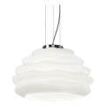 Ideal Lux - Lustr na lanku KARMA 1xE27/60W/230V pr. 39 cm bílá