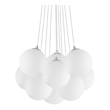 Ideal Lux - Lustr na lanku MAPA 11xE14/40W/230V pr. 58 cm bílá